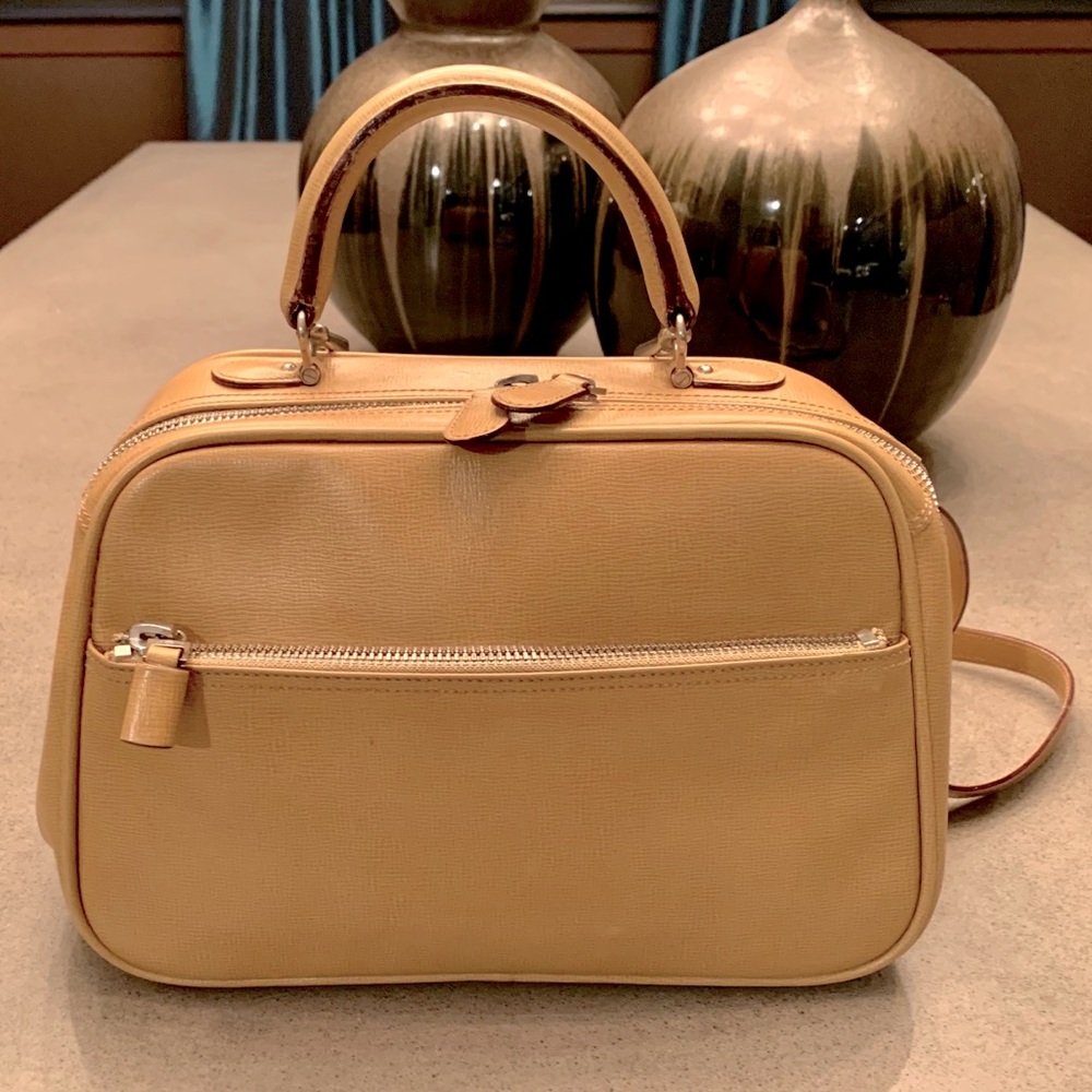 VALEXTRA Small Top Handle Crossbody Purse